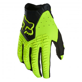 Motocross Gloves FOX Pawtector Fluo Yellow