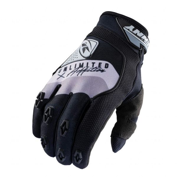 Motocross Gloves Kenny Safety Black Grey Gloves Motocross Gloves Kenny Safety Black Grey Gloves