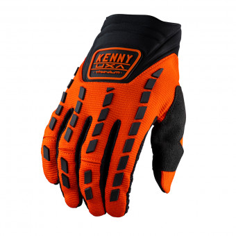Motocross Gloves Kenny Titanium Orange Gloves
