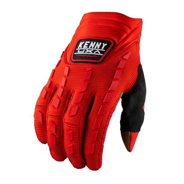 Motocross Gloves Kenny Titanium Red Gloves