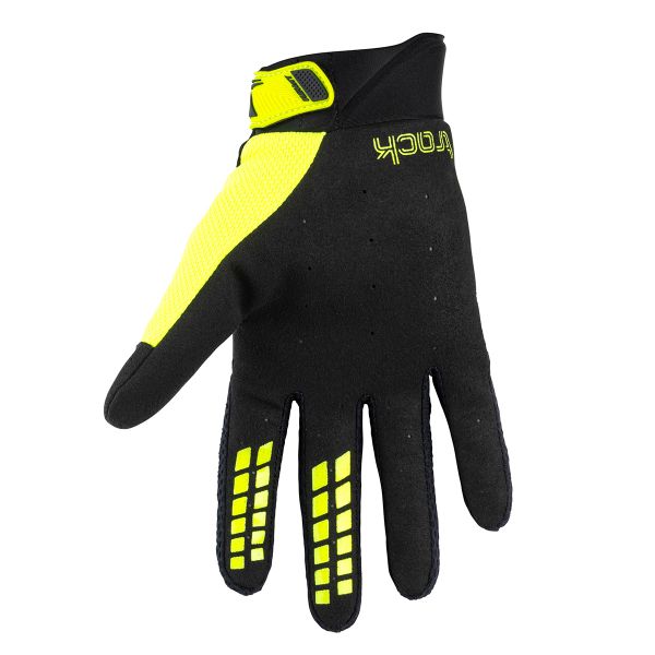 Motocross Gloves Kenny Track Black Neon Yellow Kid Gloves at the best