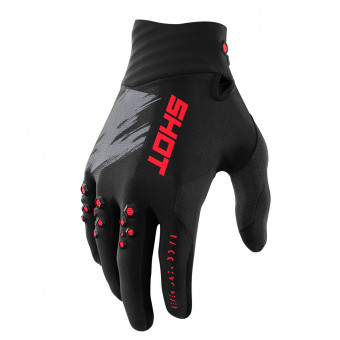 Motocross Gloves SHOT Contact Draw Glove Red