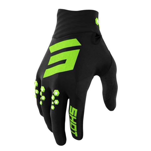 Motocross Gloves SHOT Contact Green Gloves