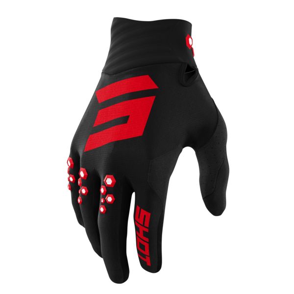 Motocross Gloves SHOT Contact Red Gloves Motocross Gloves SHOT Contact Red Gloves