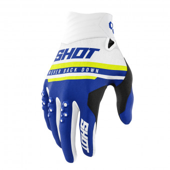 Motocross Gloves SHOT Contact Shining Glove Navy