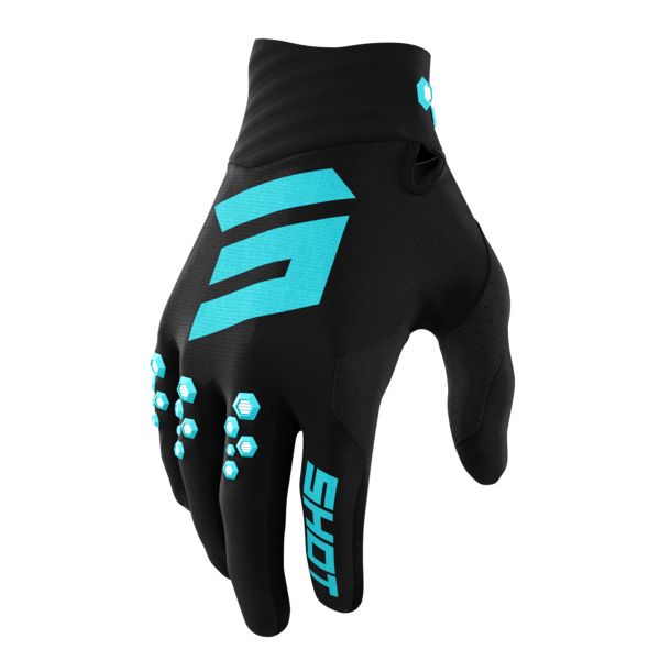 Motocross Gloves SHOT Contact Turquoise Gloves