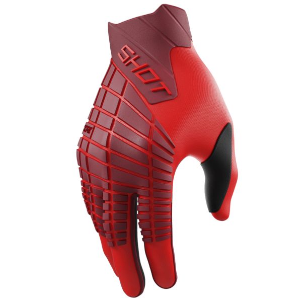 Motocross Gloves SHOT Core Max Red