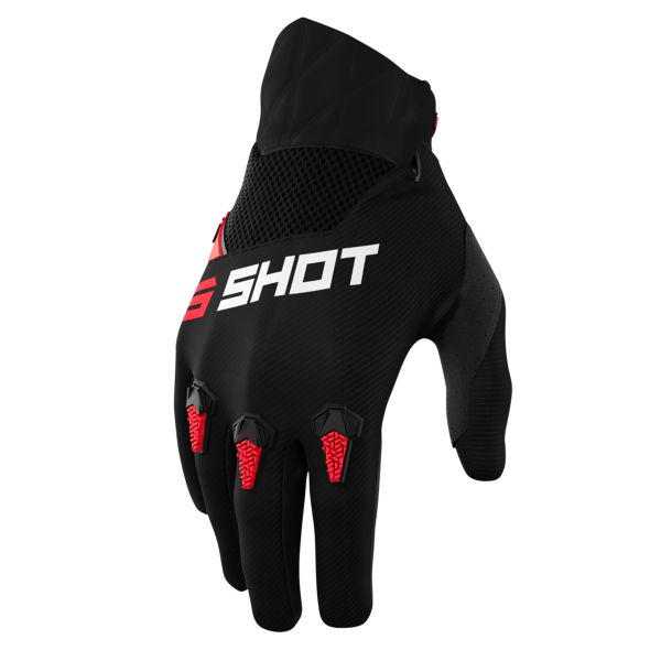 Motocross Gloves SHOT Devo Red Gloves Motocross Gloves SHOT Devo Red Gloves