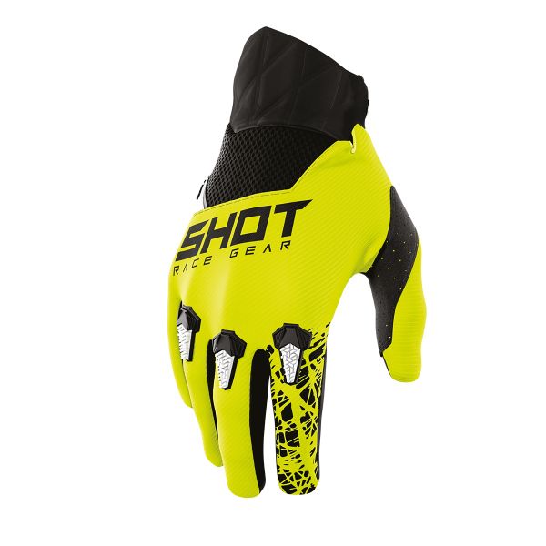 Motocross Gloves SHOT Devo Storm Glove Lime Kid