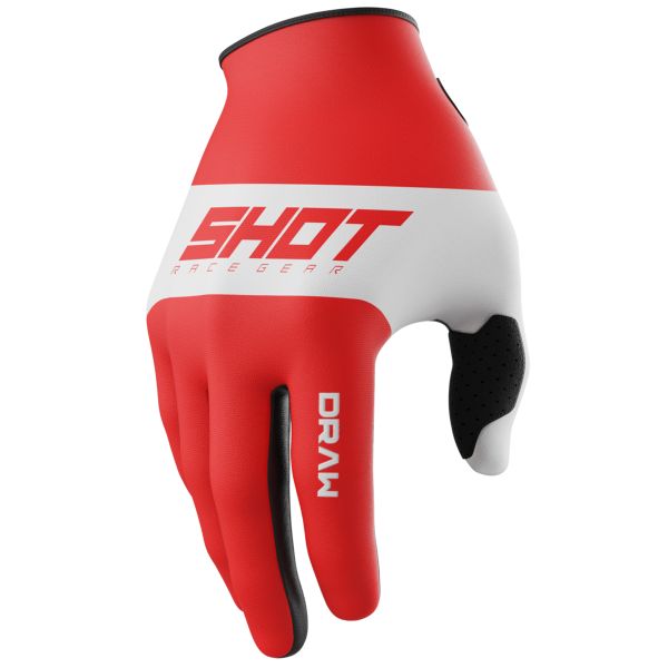 Motocross Gloves SHOT Draw Kid Sky Red