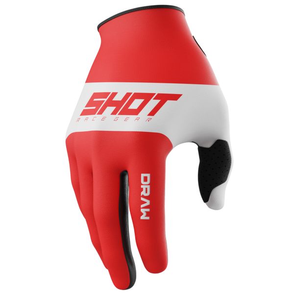 Motocross Gloves SHOT Draw Sky Red