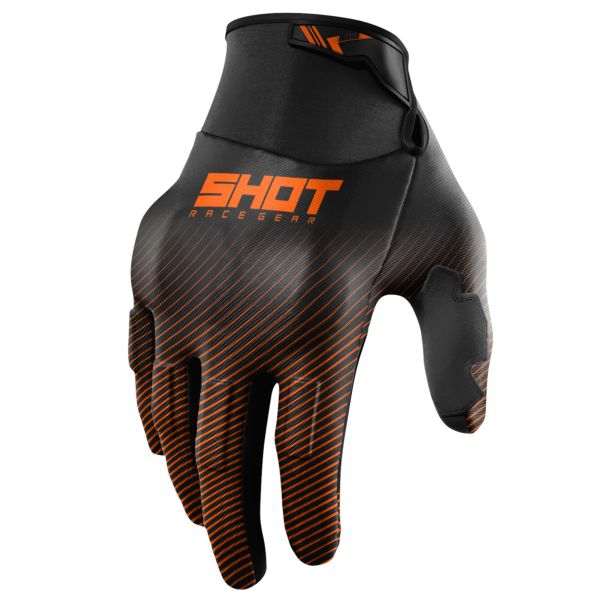 Motocross Gloves SHOT Drift Rim Orange