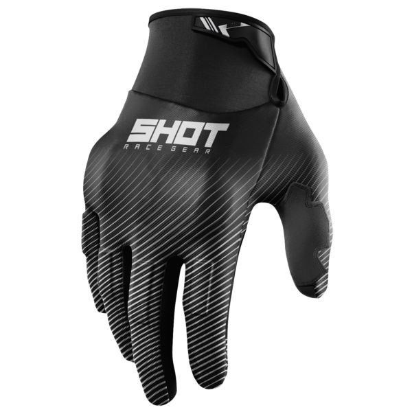 Motocross Gloves SHOT Drift Rim White