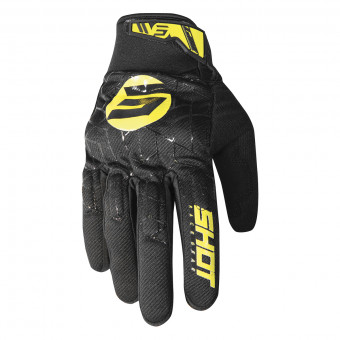 Motocross Gloves SHOT Drift Spider Yellow