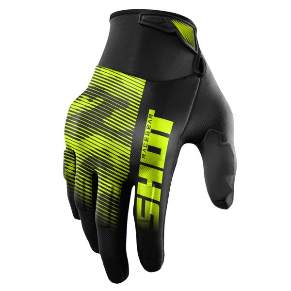 Motocross Gloves SHOT Drift Tactic Neon Yellow
