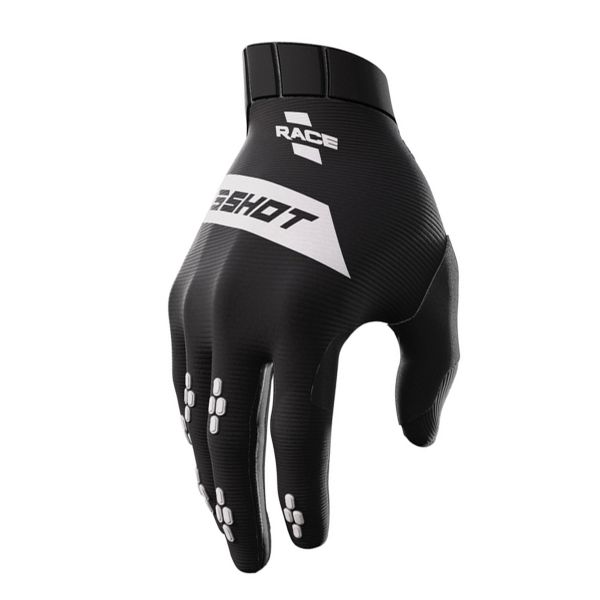 Motocross Gloves SHOT Race Black Kid