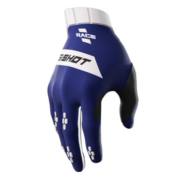 Motocross Gloves SHOT Race Blue