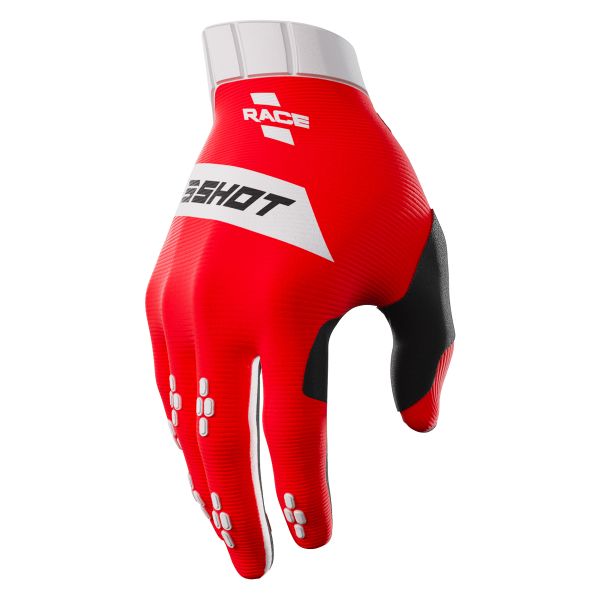 Motocross Gloves SHOT Race Red Kid