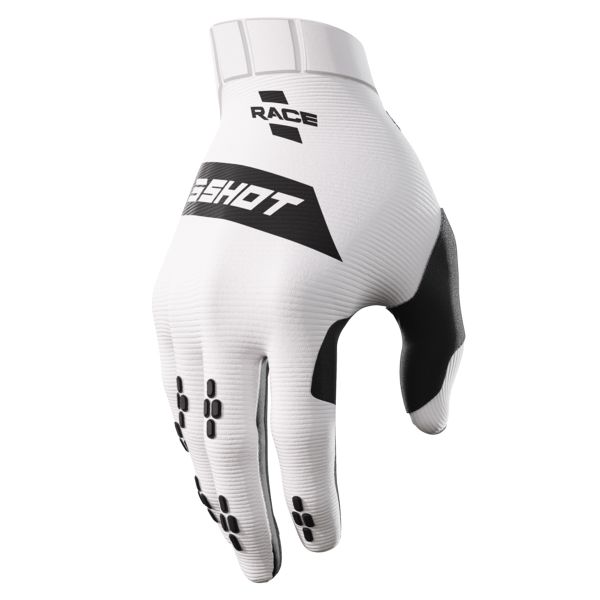 Motocross Gloves SHOT Race White