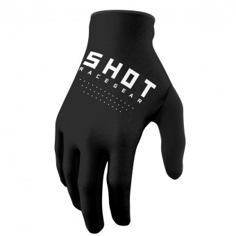Motocross Gloves SHOT Raw Black