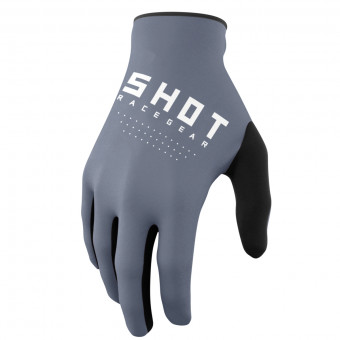 Motocross Gloves SHOT Raw Grey