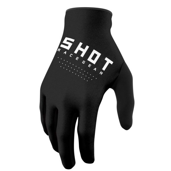 Motocross Gloves SHOT Raw Kid Black