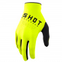 Motocross Gloves SHOT Raw Kid Neon Yellow