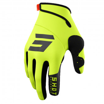 Motocross Gloves SHOT Trainer CE 2.0 Neon Yellow