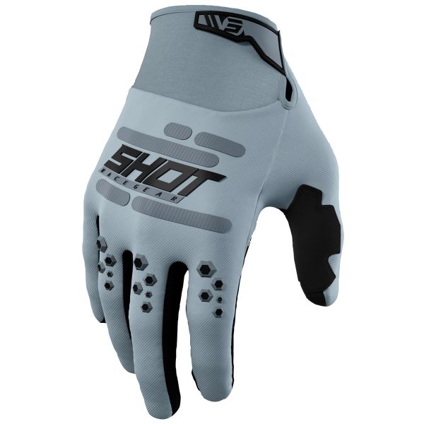 Motocross Gloves SHOT Vision Glove Grey