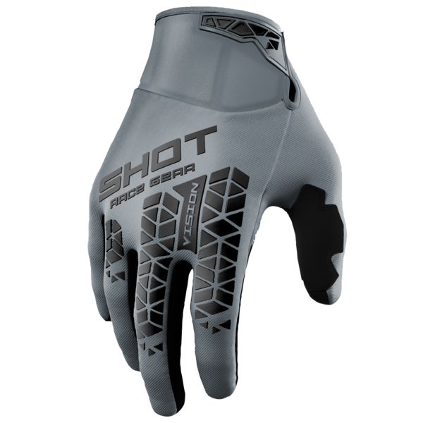Motocross Gloves SHOT Vision Tech Grey