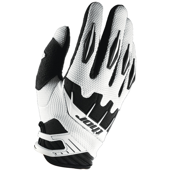 Motocross Gloves Thor Spectrum White