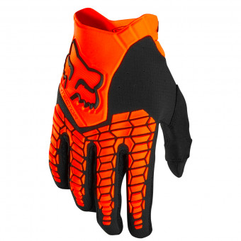 Motocross Gloves FOX Pawtector Fluo Orange