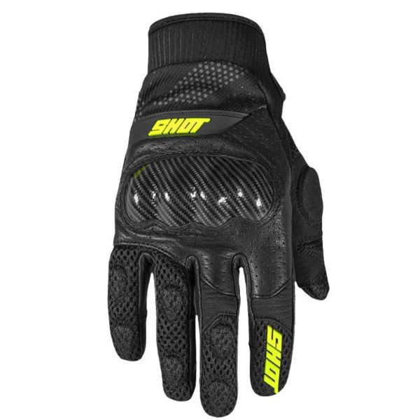 Motocross Gloves SHOT Stunter Neon Yellow CE