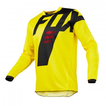 Motocross Jerseys FOX 180 Mastar Yellow Kid 005