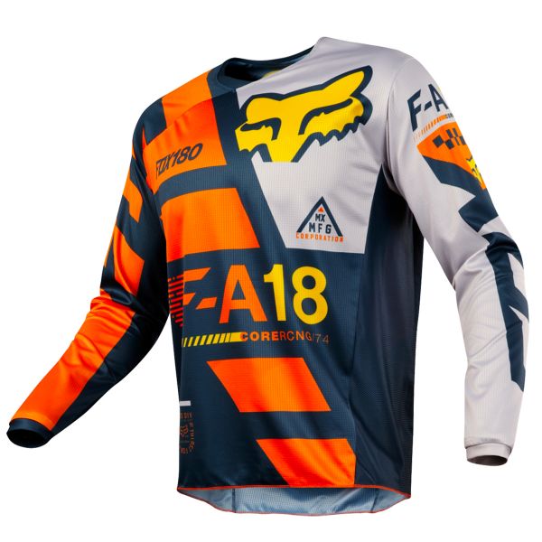 Motocross Jerseys FOX 180 Sayak Orange Kid 009