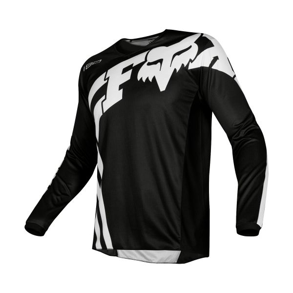 Motocross Jerseys FOX 180 Cota Black White