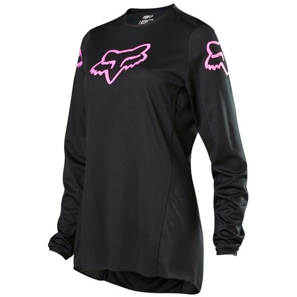 Motocross Jerseys FOX 180 Prix Black Pink Woman Motocross Jerseys FOX 180 Prix Black Pink Woman