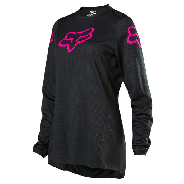 Motocross Jerseys FOX 180 Prix Girls Black Pink
