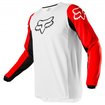 Motocross Jerseys FOX 180 Prix White Black Red