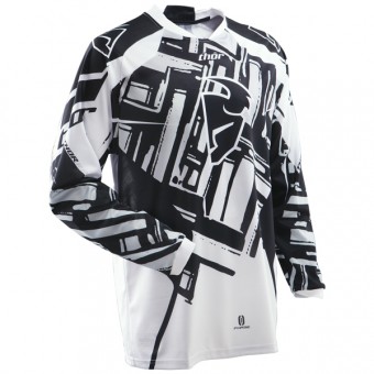 Motocross Jerseys Thor Phase Black Slab Jersey