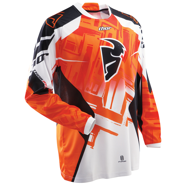 Motocross Jerseys Thor Phase Orange Slab Jersey