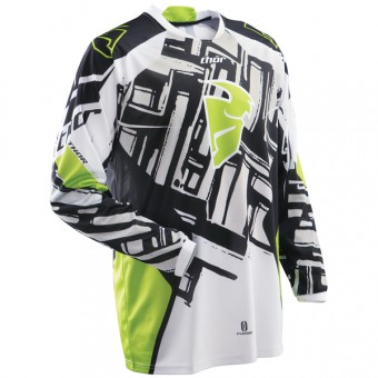 Motocross Jerseys Thor Phase Green Slab Jersey