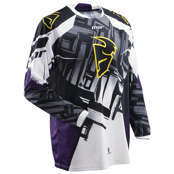 Motocross Jerseys Thor Phase Purple Slab Jersey