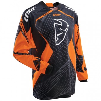 Motocross Jerseys Thor Phase Orange Spiral Jersey
