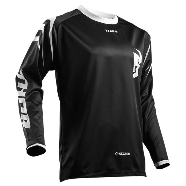 Motocross Jerseys Thor Sector Zones Black Kid