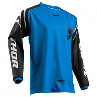 Motocross Jerseys Thor Sector Zones Blue Kid