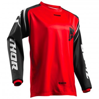 Motocross Jerseys Thor Sector Zones Red Kid
