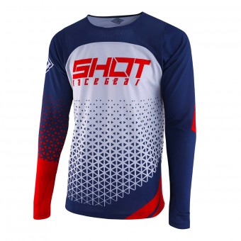 Motocross Jerseys SHOT Delta Blue Red