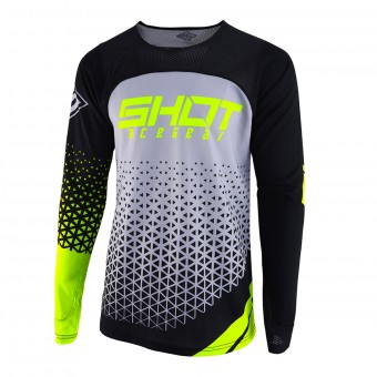 Motocross Jerseys SHOT Delta Grey Neon Yellow