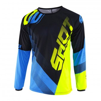 Motocross Jerseys SHOT Devo Ultimate Blue Neon Yellow Kid Motocross Jerseys SHOT Devo Ultimate Blue Neon Yellow Kid